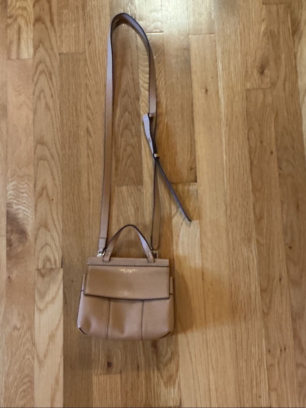 Tory Burch Small Tan Leather Crossbody Satchel